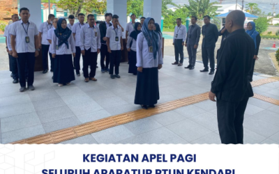 Kegiatan Apel Pagi Seluruh Aparatur PTUN Kendari