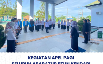 Kegiatan Apel Pagi Seluruh Aparatur PTUN Kendari
