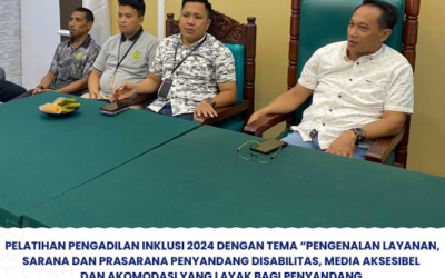 Pelatihan Pengadilan Inklusi 2024