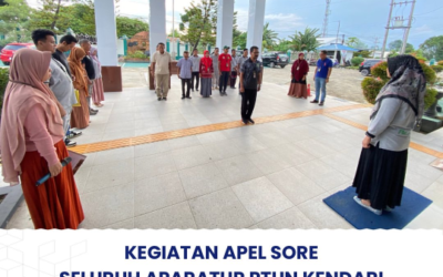 Kegiatan Apel Sore Seluruh Aparatur PTUN Kendari