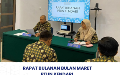 Rapat Bulanan Maret PTUN Kendari