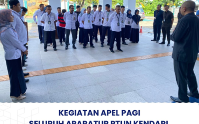 Kegiatan Apel Pagi Seluruh Aparatur PTUN Kendari