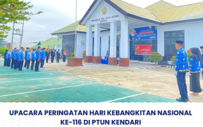 Upacara Peringatan Hari Kebangkitan Nasional Ke-116 di PTUN Kendari