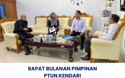 RAPAT BULANAN PIMPINAN PTUN KENDARI