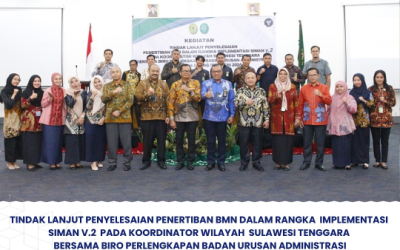 Tindak Lanjut Penyelesaian Penertiban BMN dalam rangka Implementasi SIMAN V2 pada Koordinator Wilayah Pengadilan Tinggi Sulawesi Tenggara bersama Biro Perlengkapan Mahkamah Agung RI Tahun 2024.