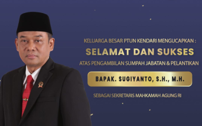 Selamat Atas Pengambilan Sumpah Jabatan dan PelantikanSekretaris Mahkamah Agung Republik IndonesiaBapak Sugiyanto, S.H., M.H. Oleh Ketua Mahkamah Agung RI