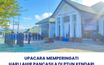 Upacara Memperingati Hari Lahir Pancasila di PTUN Kendari