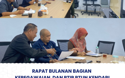 RAPAT BULANAN BAGIAN KEPEGAWAIAN DAN PTIP PTUN KENDARI