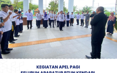 Kegiatan Apel Pagi Seluruh Aparatur PTUN Kendari