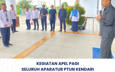 Apel Pagi Aparatur PTUN Kendari
