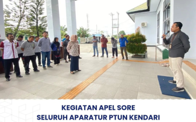 Apel Sore Aparatur Pengadilan Tata Usaha Negara Kendari