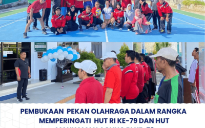 Pembukaan Pekan Olahraga Dalam Rangka Memperingati HUT RI Ke-79 dan HUT Mahkamah Agung RI Ke-79 di PTUN Kendari