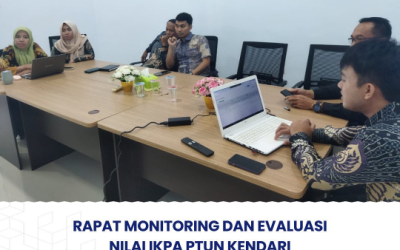 Rapat Monitoring dan Evaluasi Nilai IKPA PTUN Kendari