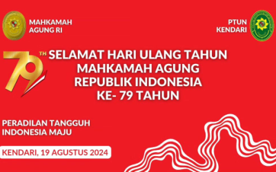 Keluarga Besar PTUN Kendari Mengucapkan:Dirgahayu Mahkamah Agung Republik Indonesia