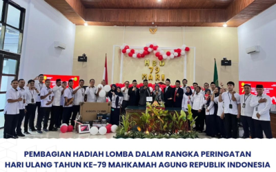 Pembagian Hadiah Lomba Dalam Rangka Peringatan Hari Ulang Tahun Ke-79 Mahkamah Agung Republik Indonesia di PTUN Kendari