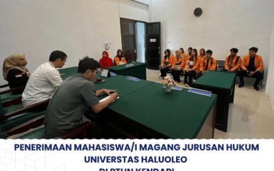 Penerimaan Mahasiswa/i Magang Jurusan Hukum Universitas Haluoleo di PTUN Kendari
