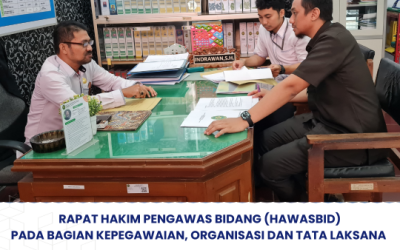 Rapat Hakim Pengawas Bidang Pada Bagian Kepegawaian