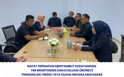 Rapat Persiapan Menyambut Kedatangan Tim MONEV