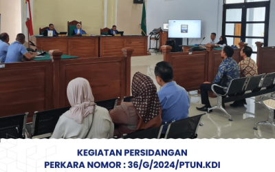 Persidangan Nomor Perkara 36/G/2024/PTUN.KDI