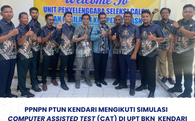 PPNPN Pengadilan Tata Usaha Negara Kendari mengikuti Simulasi COMPUTER ASSISTED TEST (CAT)DI UPT BKN KENDARI