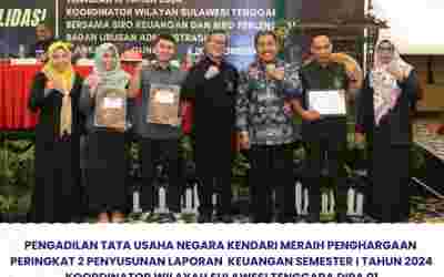 Peringkat 2 Penyusunan Laporan Keuangan Semester I Tahun 2024