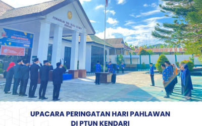 Upacara Peringatan Hari Pahlawan di PTUN Kendari