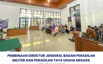 Pembinaan Direktur Jenderal Badan Peradilan Militer Dan Peradilan Tata Usaha Negara secara daring