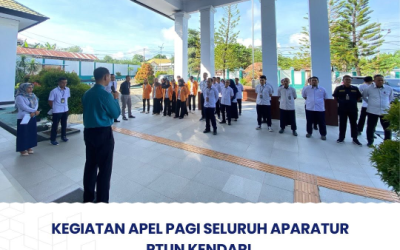 Kegiatan Apel Pagi Seluruh Aparatur PTUN Kendari