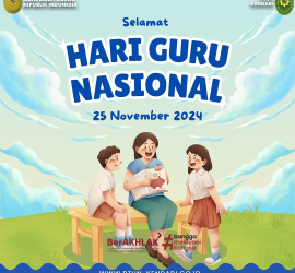 Keluarga Besar PTUN Kendari Mengucapkan :SELAMAT HARI GURU NASIONAL25 November 2024Teruslah Menjadi Sumber Inspirasi dan Cahaya Penuntun dalam Mencapai Tujuan Hidup Kami“Guru Hebat, Indonesia Kuat”