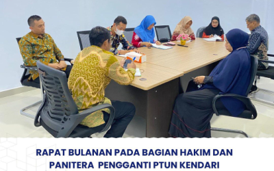 Rapat Bulanan Hakim dan Panitera Pengganti