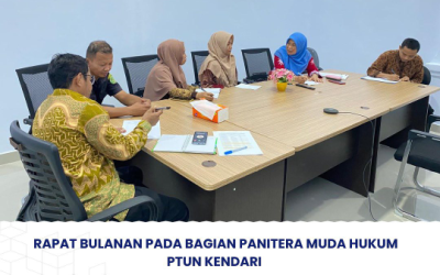 Rapat Bulanan Panitera Muda Hukum