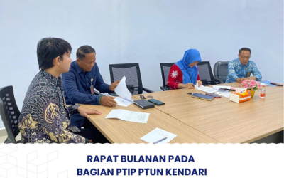 Rapat Bulanan PTIP PTUN Kendari
