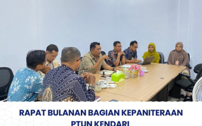 Rapat Bulanan Bagian Kepaniteraan