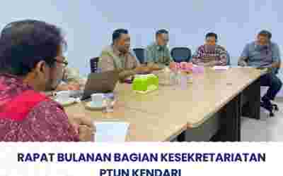 Rapat Bulanan Bagian Kesekretariatan