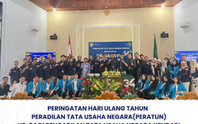 Peringatan Hari Ulang Tahun Ke-34 Peradilan Tata Usaha Negara di PTUN Kendari