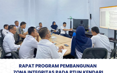 Rapat Program Pembangunan Zona Integritas Pada PTUN Kendari