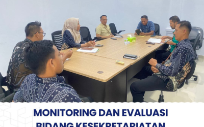 Rapat Monitoring dan Evaluasi Bidang Kesekretariatan PTUN Kendari