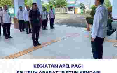 Kegiatan Apel Pagi Seluruh Aparatur PTUN Kendari