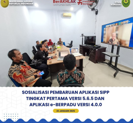 Sosialisasi Pembaruan Aplikasi SIPP Tingkat Pertama versi 5.6.5 dan Aplikasi e-BERPADU versi 4.0.0