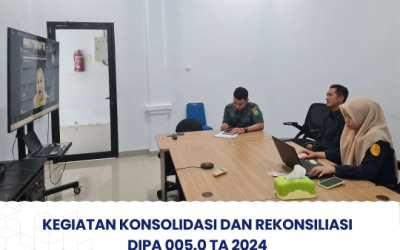 Konsolidasi dan Rekonsiliasi DIPA 005.0 Tahun Anggaran 2024 secara daring