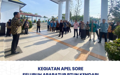 Kegiatan Apel Sore Seluruh Aparatur PTUN Kendari