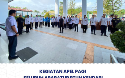 Kegiatan Apel Pagi Seluruh Aparatur PTUN Kendari