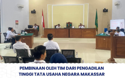 Pembinaan oleh Tim dari Pengadilan Tinggi Tata Usaha Negara Makassar di Pengadilan Tata Usaha Negara Kendari