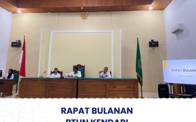 Rapat Bulanan Bulan Maret PTUN Kendari