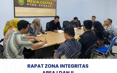Rapat Zona Integritas Area I dan II PTUN Kendari