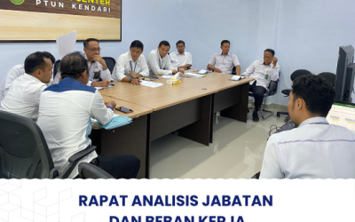Rapat Analisis Jabatan dan Beban Kerja PTUN Kendari