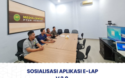 Sosialisasi E-Lap Versi 2.0 Secara Virtual