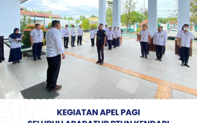 Kegiatan Apel Pagi Seluruh Aparatur PTUN Kendari