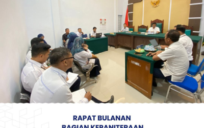 Rapat Bulanan Bagian Kepaniteraan