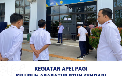 Kegiatan Apel Pagi Seluruh Aparatur PTUN Kendari